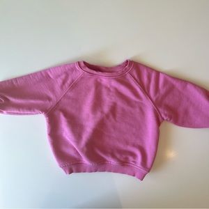 Zara Pink Girls' Crewneck Sweatshirt